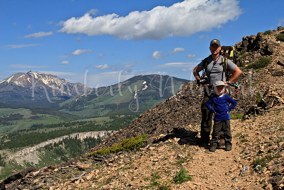 Bunsen Peak Hikers