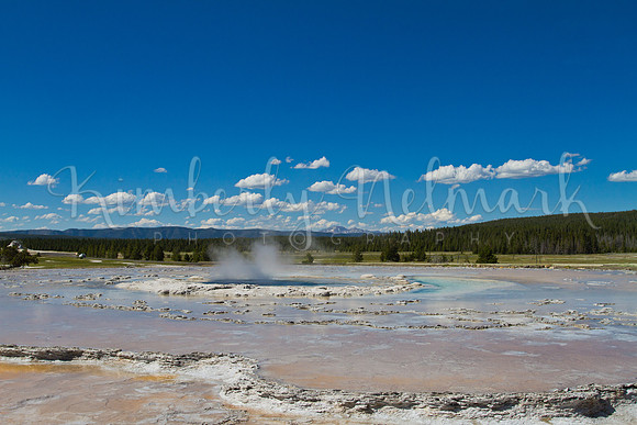 Great Fountain Geyser eruption #1