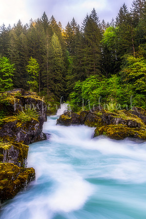 The North Santiam River from Niagara County Park near Niagara, Oregon